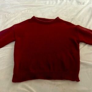 Burgundy colored shein sweater
